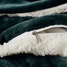 Berryl Teddy Sherpa Velvet European Pillowcases (Set of 2)